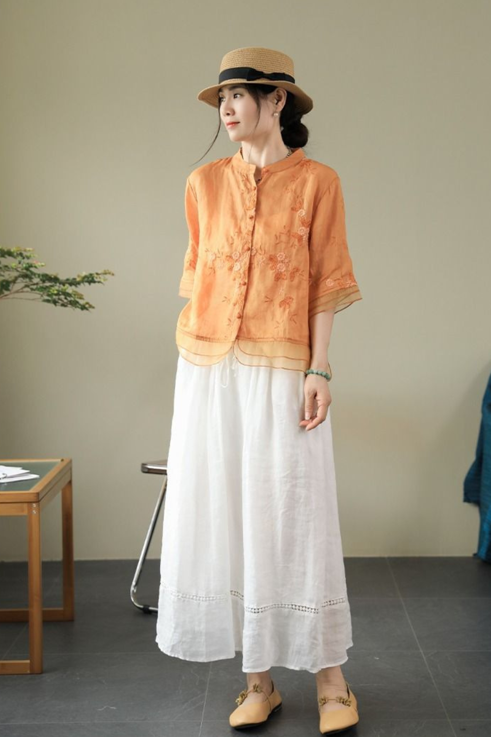 100% Cotton Linen Tuscany Rise 2-Piece Set